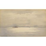 EDWARD HEALEY; watercolour "Heysham, June '97, Effect of Top Light on Smoke", unsigned,