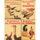 Four unframed Guinness posters, 60 x 40cm (4).