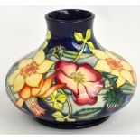 A modern Moorcroft vase of squat baluster form in "Golden Jubilee" pattern, 2002,