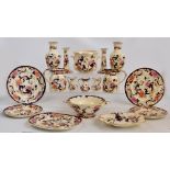 A quantity of Mason's Mandalay comprising six dinner plates, six smaller plates, oval serving dish,