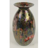 An Anita Harris for Carlton Ware ovoid vase decorated with fairies on a lustre ground, signed by