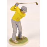 A Coalport sporting figure; "First Tee". CONDITION REPORT: Appears good with no obvious signs of