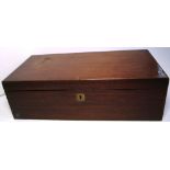 An early 20th century mahogany writing box.