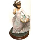 A Lladro figurine, 12324, "A Basket of Fun", height 29cm, with original base and box. CONDITION
