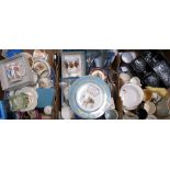 A quantity of ceramics and glassware to include largely 20th century Royal memorabilia,