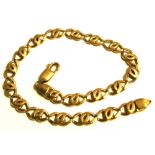 A 9ct gold link bracelet, approx weight 12.7g.