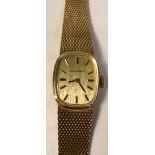 Longines; a 1960s ladies dress watch with gold filled case,