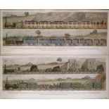 Two limited edition prints depicting scenes on the Liverpool and Manchester railway 1831,