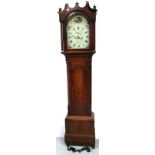 A late 19th century William Hewson of Lincoln long case clock,