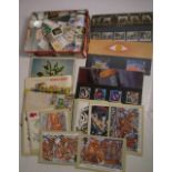 A quantity of largely British late 20th century first day covers, stamps and tea cards,