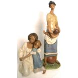 A Lladro figurine, 12263, "Motherhood", height 36cm and a Lladro figurine, 12311, "Goodnight",