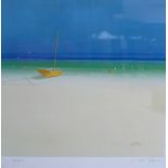 L.G. SPENCER; A limited edition print no.57/500 of a seascape, signed lower right, L.G.