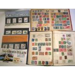 A quantity of 20th century British and World stamps and first day covers to two albums and three