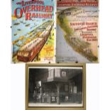 Two reproduction Liverpool Overhead Railway posters,