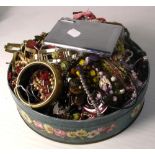 A large quantity of modern costume jewellery to include earrings, brooches, necklaces,