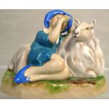 A Royal Worcester figurine, "Little Boy Blue" 3306, width 12cm. CONDITION REPORT Some wear