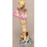 A Royal Worcester figurine "Sea Breeze" modelled by F.G. Doughty 3008/3, height 22cm (af). CONDITION