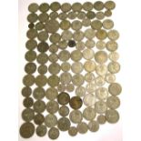 A quantity of 20th century British coinage, some silver.