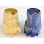 ASHTEAD POTTERS; two limited edition character jugs designed by Percy Metcalfe,