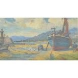 GEORGE FARQUHAR PENNINGTON (1872-1961); oil on canvas laid on board "Low Tide, St.