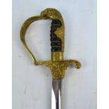 A German Third Reich Army dress sword with metal scabbard, length 95cm. CONDITION REPORT: There is