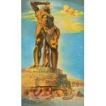 SALVADOR DALI (1904-1989); artist's proof coloured lithograph "The Colossus of Rhodes",