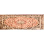 A red ground Keshan rug, 230 x 160cm.