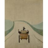 After LAURENCE STEPHEN LOWRY (1887-1976); a signed print "The Cart", signed in pencil lower right,