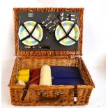 A vintage Antler four person picnic set.