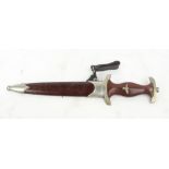 A WWII period German Third Reich SA (Sturmabteilung) dagger, the blade marked "Hartkopf & Co,