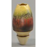 GEOFFREY SWINDELL (born 1945); a porcelain vase, lustre decoration, incised S mark, height 11cm.