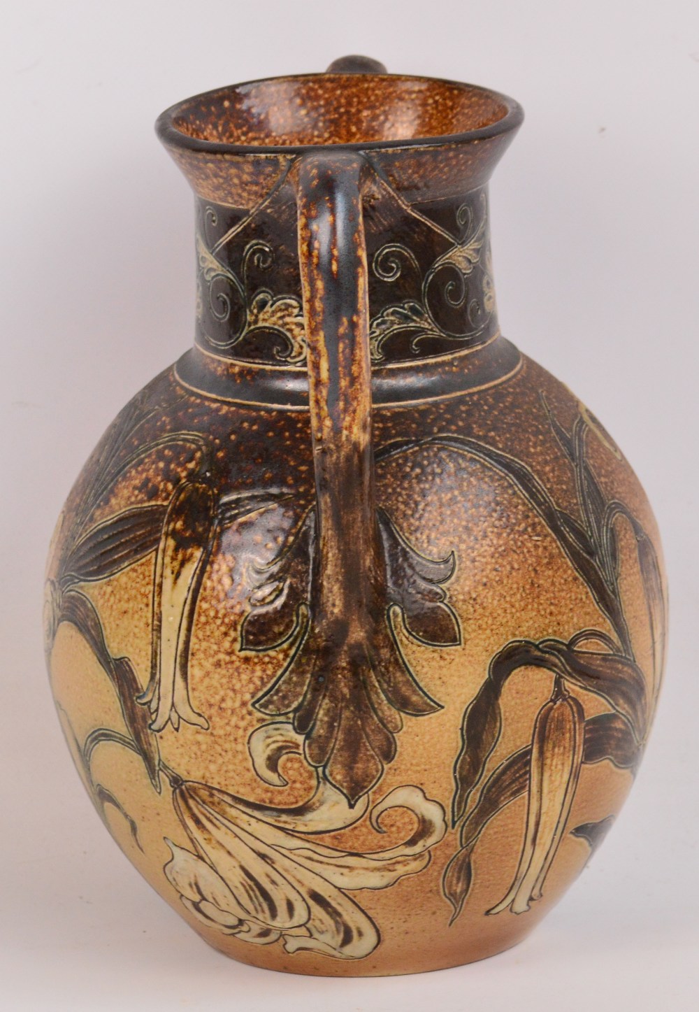 ROBERT WALLACE MARTIN (1843-1924) for Martin Brothers, London and Southall; a salt glazed vase - Image 5 of 7