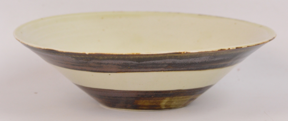 BERNARD LEACH (1887-1979) for Leach Pottery; a porcelain flared dish with brush decoration and - Image 4 of 5