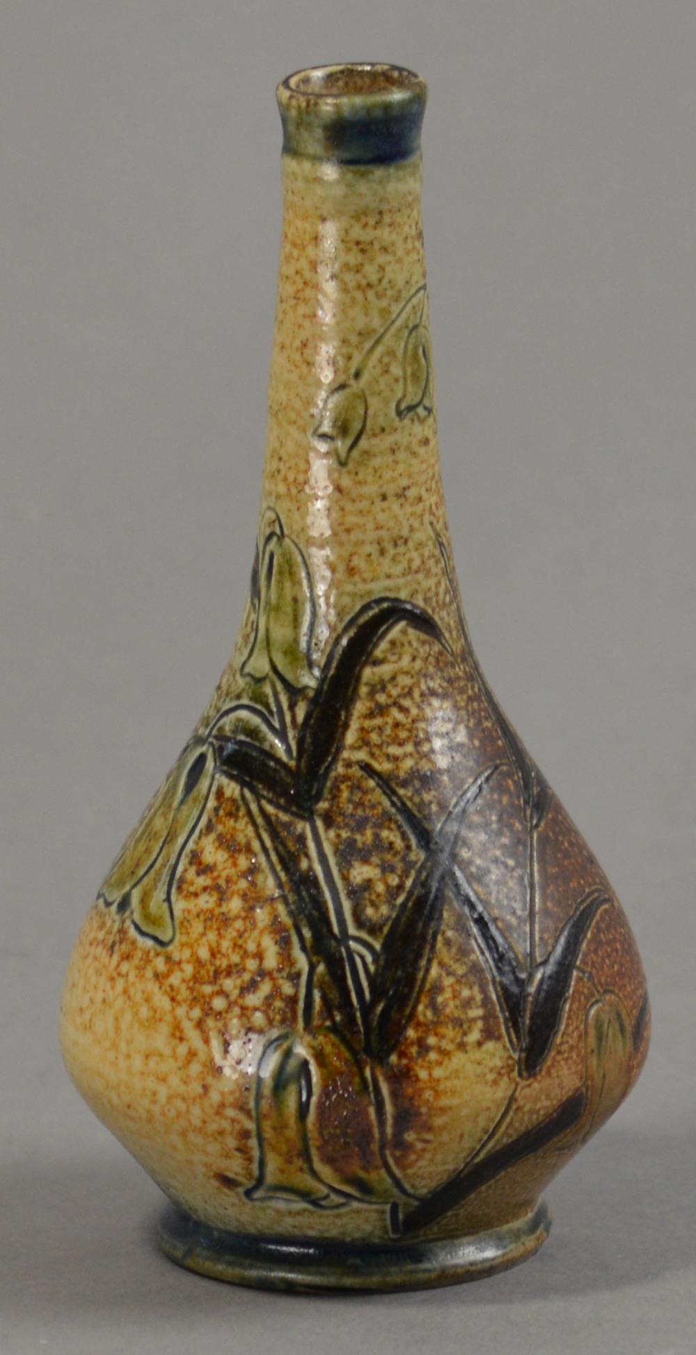 ROBERT WALLACE MARTIN (1843-1924) for Martin Brothers, London and Southall; a small salt glazed vase