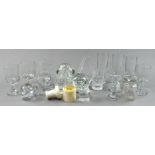 A group of clear glass vessels and ornaments, including Caithness and other studio pieces (20).