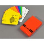 Knoll International, London; a collector's set of playing cards featuring famous designers,