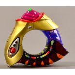 PETER CHANG (born 1944); 'German bracelet', multi-coloured acrylic resin and aluminium, made 2006,