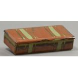 DAVID FRITH (born 1943) for Brookhouse Pottery; a stoneware rectangular box and cover, wax resist