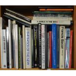 A collection of art reference books.