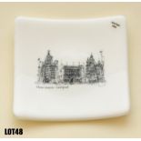 Glass Plate – Liverpool waterfront (14x14cms) by Jane Coyle Glass – 2 of 2 lots