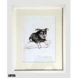 Toby (29x21cm) by Katie Weymouth – print from an original drawing, signed, framed & mounted – 2 of 2