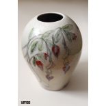 Large vase by VixAnn Ceramics (30x21cm) Vix’s work is about the union of opposites. Order and