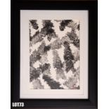 Set of 3 mono-prints by Sufea Mono – 14x19cm prints, framed & mounted. 1 of 2 lots. Sufea is an