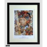 "Experience Jimi Hendrix" by Anthony Brown (30x42cm) Signed print, mounted & framed 1 of 6 lots