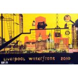 "Liverpool Waterfront 2010" (88x58cm) by Bernie Howden – 2 of 7 lots