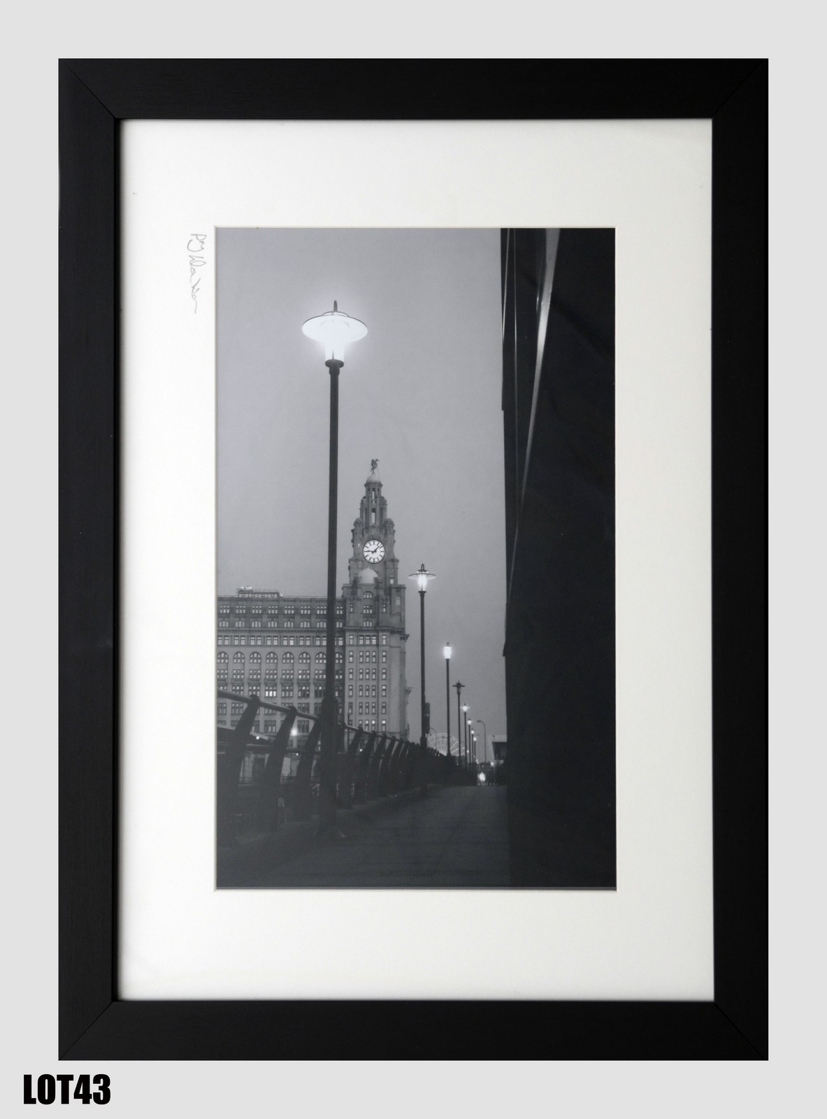 Untitled (21x29cm) by P. J. Dawson – mounted & framed. Paul is a native of Liverpool, having been