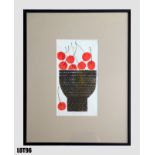 "Life is a bowl of cherries" by Janine Suggett (15x29cm) – EST 70 a unique and original mono