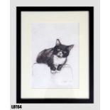 Kevin (29x21cm) by Katie Weymouth – print from an original drawing, signed, framed & mounted – 1