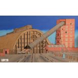 "Tate & Lyle" (100x60cm) by Bernie Howden – acrylic on canvas – 1 of 7 lots Bernie obtained his Fine
