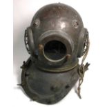 SIEBE GORMAN & CO; a rare twelve bolt copper divers helmet and corselet, stamped to the main body,